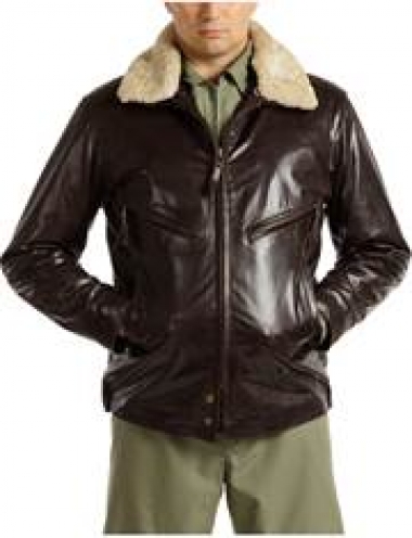 Куртка муж кожаная AEROSPACE CWU105/Pн со съемным мех.воротником (BUFF CAMELON)