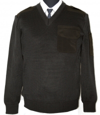Пуловер трикотажный П-27 К (вязка- гладкая) с карманом на рукаве